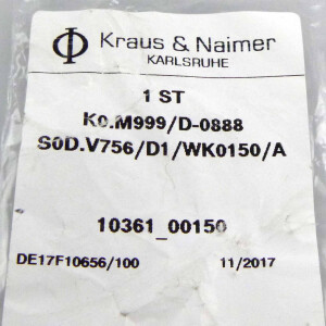 Kraus&Naimer Schlosseinrichtung K0.M999/D-0888 S0D.V756/D1/WK0150/A OVP