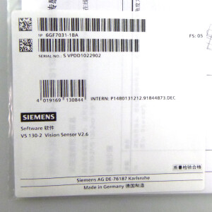 Simatic VS130-2 Dokumentations-Paket 6GF7031-1BA SIE