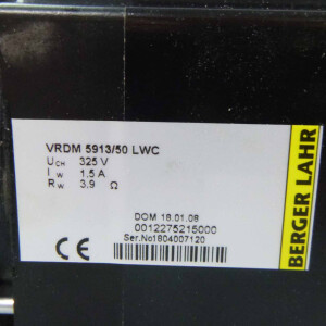BERGER LAHR Schrittmotor VRDM 5913/50 LWC 0012275215000 OVP