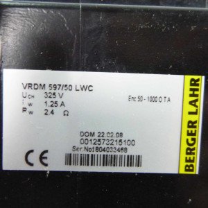 BERGER LAHR Schrittmotor VRDM 597/50 LWC 0012573215100 OVP