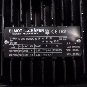 Elmot-Schäfer Elektromotor TE Q2E 112M2C-40 400V 4kW OVP