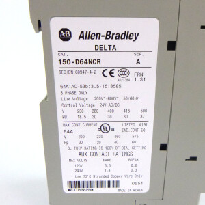 Allen Bradley Smart Motor Controller SMC-Delta 150-D64NCR Ser.A OVP