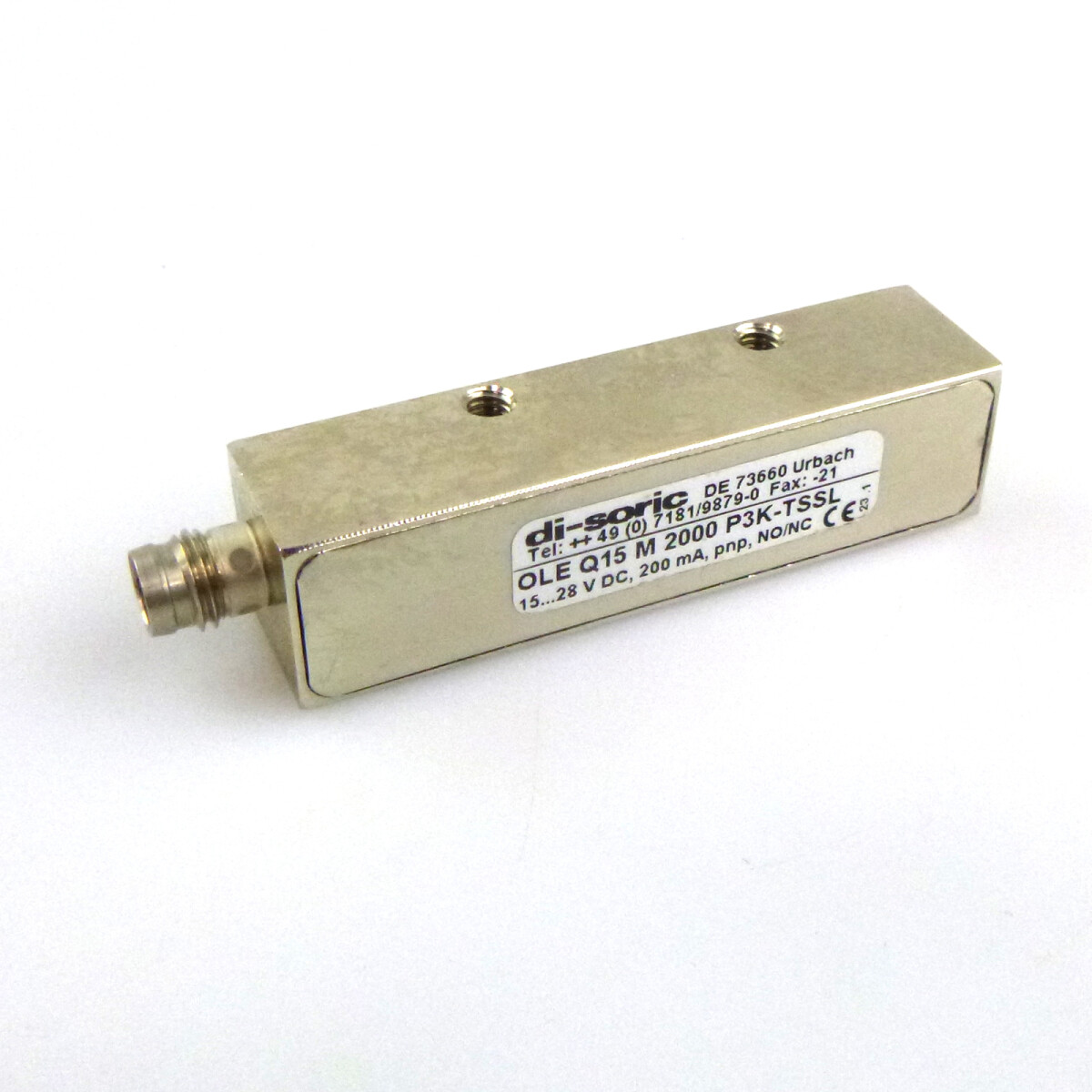di-soric Laser-Einweglichtschranke OLE Q15 M 2000 P3K-TSSL N