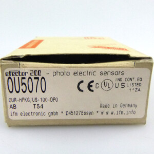 ifm Reflexlichtschranke OU5070 OUR-HPKG/US-100-DPO OVP
