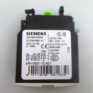 Siemens Hilfsschalterblock 3RH1921-1CA01 (10Stk.) GEB
