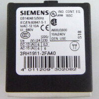 Siemens Hilfsschalterblock 3RH1911-2FA40 GEB