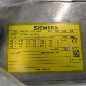 Siemens Kompakt-Asynchronmotor 1PH7103-7QD02-0BK0 REM