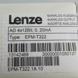 Lenze Analog/Output Modul EPM-T322 EPM-T322.1A.10 13142468 OVP