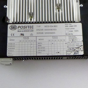 SIG Positec / Berger Lahr Servo-Drive WD3-004.1801 64304180103 #K2 GEB