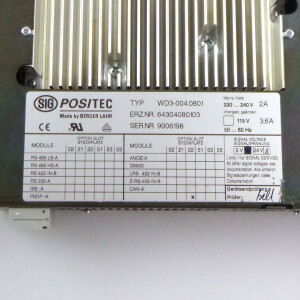 SIG Positec / Berger Lahr Stepper Drive WD3-004.0801 64304080103 GEB