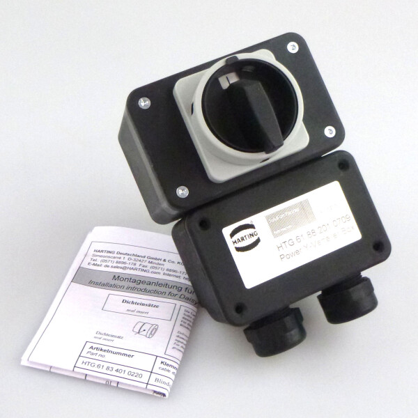 Harting/Siemens Power Y-Verteiler Box HTG 61 88 201 0709 NOV