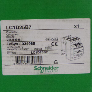 Schneider Electric Schütz LC1D25B7 TeSys-034965 11kW/400V OVP