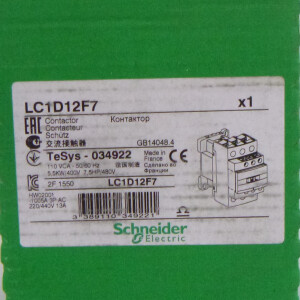 Schneider Electric Schütz LC1D12F7 TeSys-034922 5,5kW/400V OVP