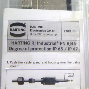 Harting Han PP RJ45 PN 226 0401 Metall Steckverbinder Set OVP