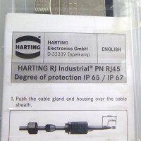 Harting Han PP RJ45 PN 226 0401 Metall Steckverbinder Set OVP