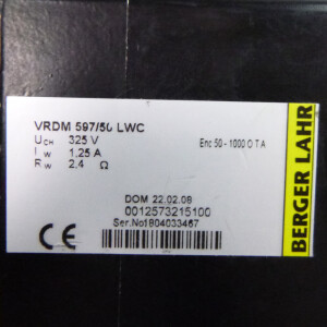 BERGER LAHR Schrittmotor VRDM 597/50 LWC 0012573215100 NOV