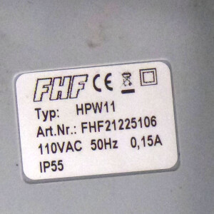 FHF Hupe HPW11 FHF21225106 110VAC 50Hz GEB