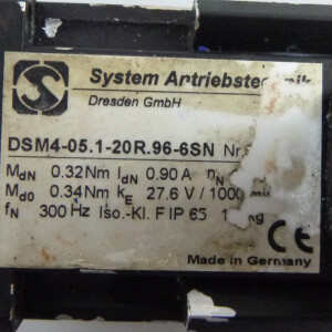 System Antriebstechnik Drehstrom-Motor DSM4-05.1-20R.96-6SN GEB
