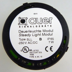Auer Dauerleuchte SLL-250VAC/DC 210507900 gelb/schwarz OVP