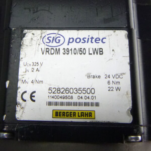 BERGER LAHR Servomotor VRDM3910/50LWB 52826035500 GEB