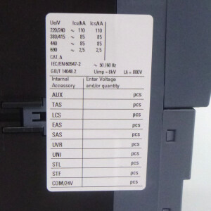 Siemens Leistungsschalter 3VA2116-6HL36-0AA0 690 V OVP