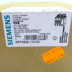 Siemens Schütz 3RT1336-1AC20 24V OVP