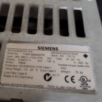 Siemens Micromaster 430 6SE6430-2AD37-5FA0 E-Stand:AA/V2.10 GEB
