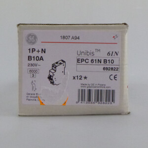 General Electric Leistungschutzschalter EPC 61N B10 692822 (12Stk.) OVP