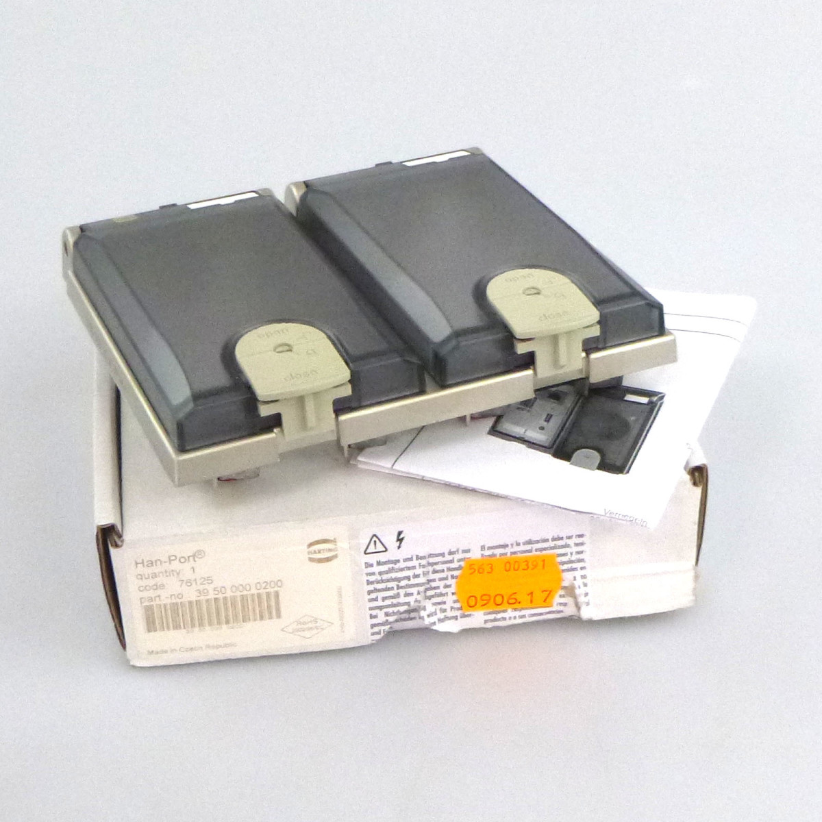 Harting Han-Port Doppeleinbaurahmen 39 50 000 0200 OVP