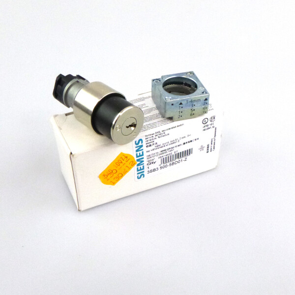 Siemens Schlüsselschalter 3SB3 500-5BD01-Z OVP