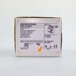 ABB Fehlerstrom-Schutzschalter F204 A-80/0,5 2CSF204101R4800 OVP