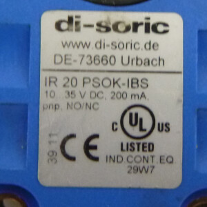 di-soric Ringsensor IR 20 PSOK-IBS GEB
