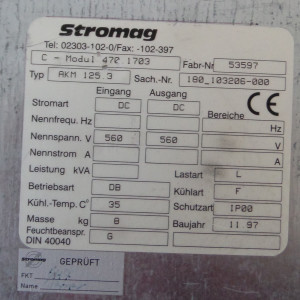 Stromag C-Modul Power Supply AKM 125.3 180_103206-000 4701703 #K2 GEB