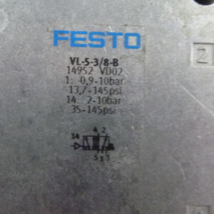 Festo Pneumatikventil VL-5-3/8-B 14952 GEB