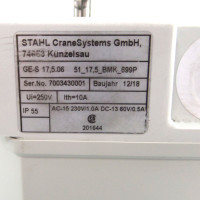 STAHL / Stromag Getriebeendschalter GE-S 17,5.06 51_17,5_BMK_669P 250V NOV
