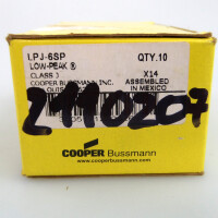 COOPER BUSSMANN Sicherungseinsatz LOW-PEAK LPJ-6SP (9Stk) OVP