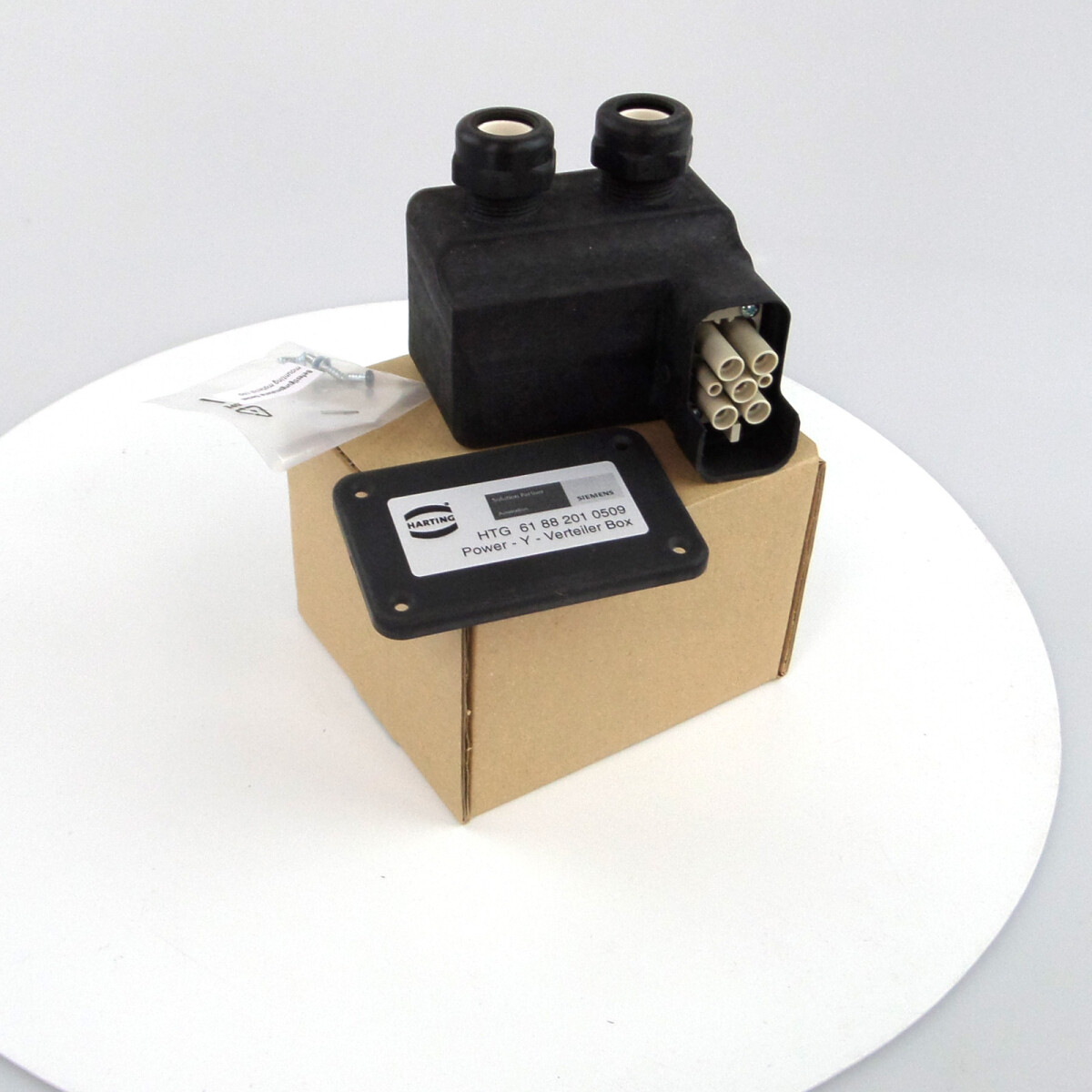 Harting/Siemens Power Y-Verteiler Box HTG 61 88 201 0509 OVP