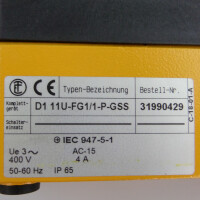 Elektra Fuß-Umschalter D1 11U-FG1/1-P-GSS 31990429 OVP