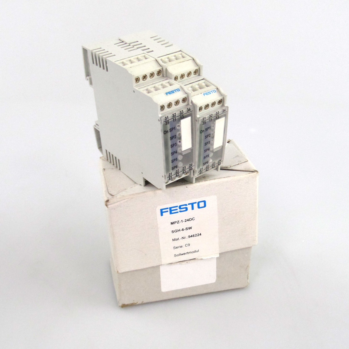Festo Sollwertmodul MPZ-1-24DC-SGH-6-SW 546224 (2Stk.) OVP