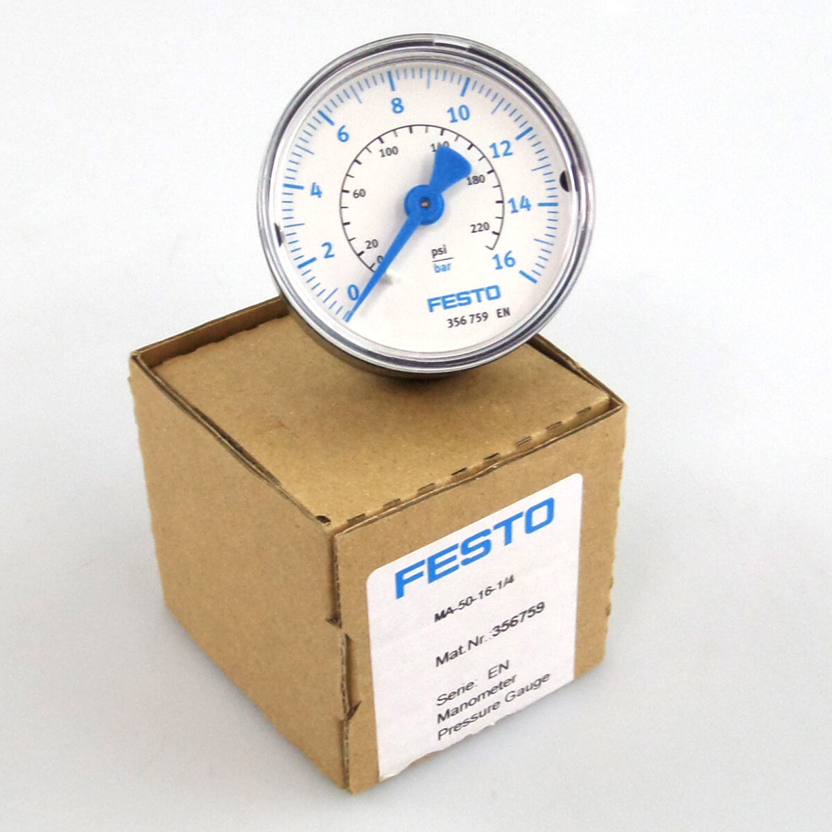 Festo Manometer MA-50-16-1/4 356759 OVP