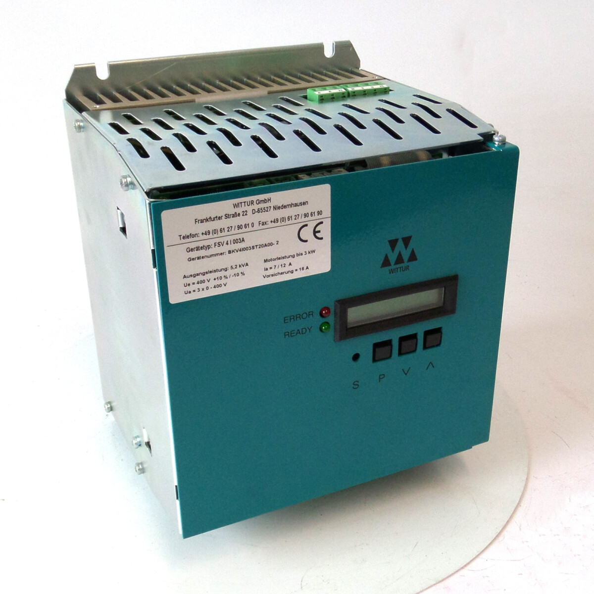 Wittur Frequenzumrichter FSV 4 I 003A NOV