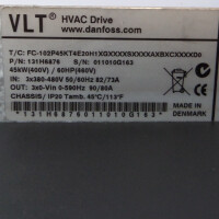 Danfoss VLT FC-102P45KT4E20H1XGXXXXSXXXXAXBXCXXXXD0 131H6876 GEB