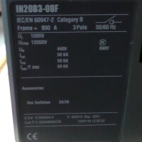 EATON Lasttrennschalter IN20B3-08F 123424 1000V/800A NOV