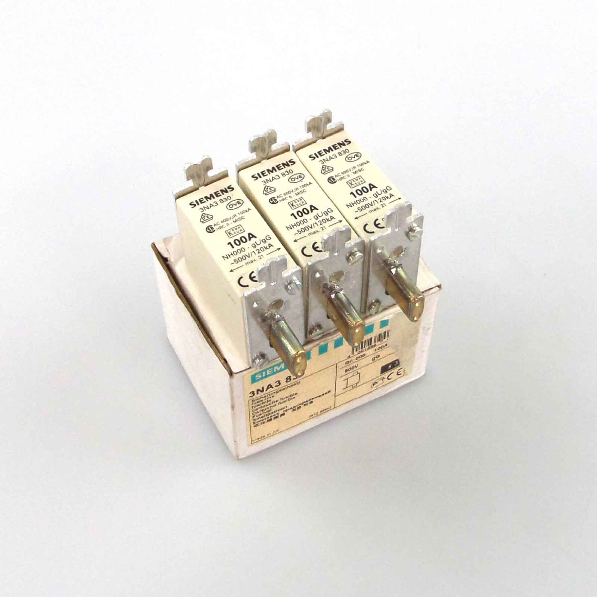 Siemens Sitor Sicherungseinsatz 3NA3 830 (3Stk.) OVP