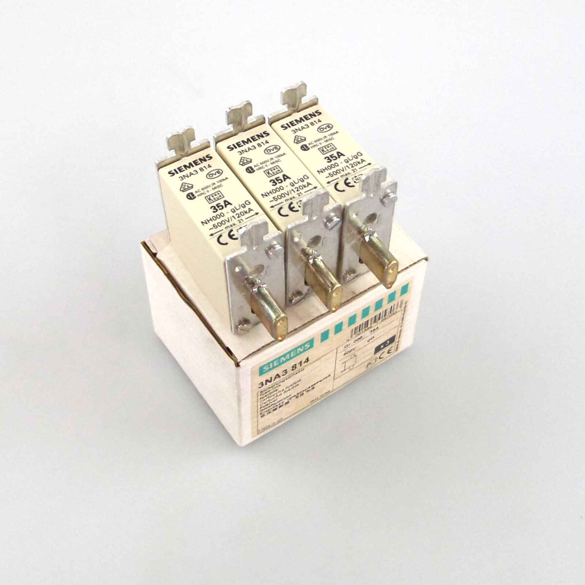 Siemens NH-Sicherungseinsatz 3NA3 814 (3Stk.) OVP