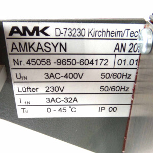 AMK AMKASYN Netzmodul m. Netzfilter AN20F Rev.: 01.01 OVP