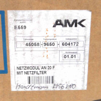 AMK AMKASYN Netzmodul m. Netzfilter AN20F Rev.: 01.01 OVP