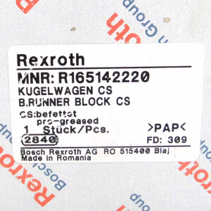 Rexroth Kugelwagen R165142220 OVP