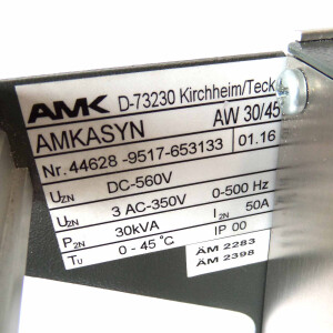 AMK AMKASYN Antriebsregler AW30/45 Rev.: 01.16 GEB