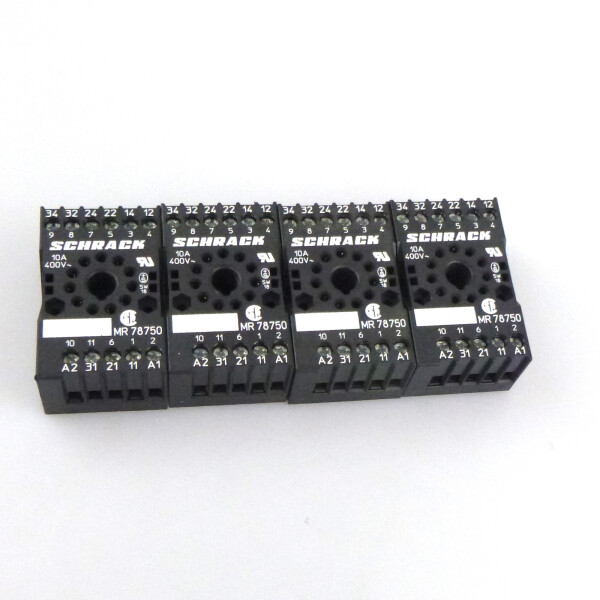 Schrack Relaissockel MR78750 (4Stk.) NOV